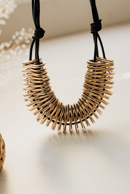 "Gold" double necklace